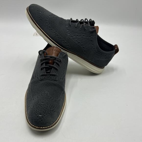 Cole Haan Original Grand Men’s 10.5 M Dress Casual Shoes GRAY Stitchlite Wingtip main image 5